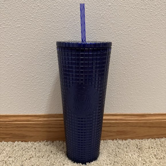 Starbucks Cobalt Grid Cold Cup (24 oz) NWT - Picture 5 of 5